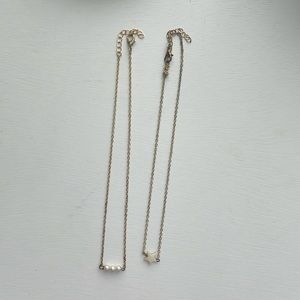 Gold Two-piece Star & Pearl Necklaces from Francesca’s